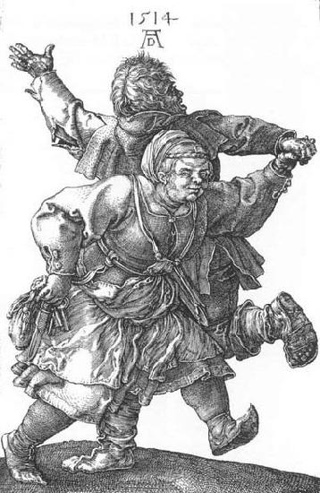 Albrecht Durer Peasant Couple Dancing